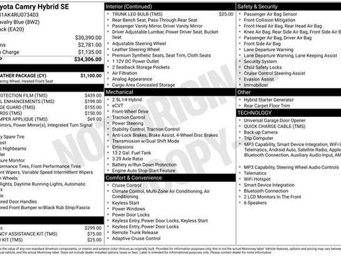 Used 2024 Toyota Camry SE w/ Cold Weather Package FWD image 8