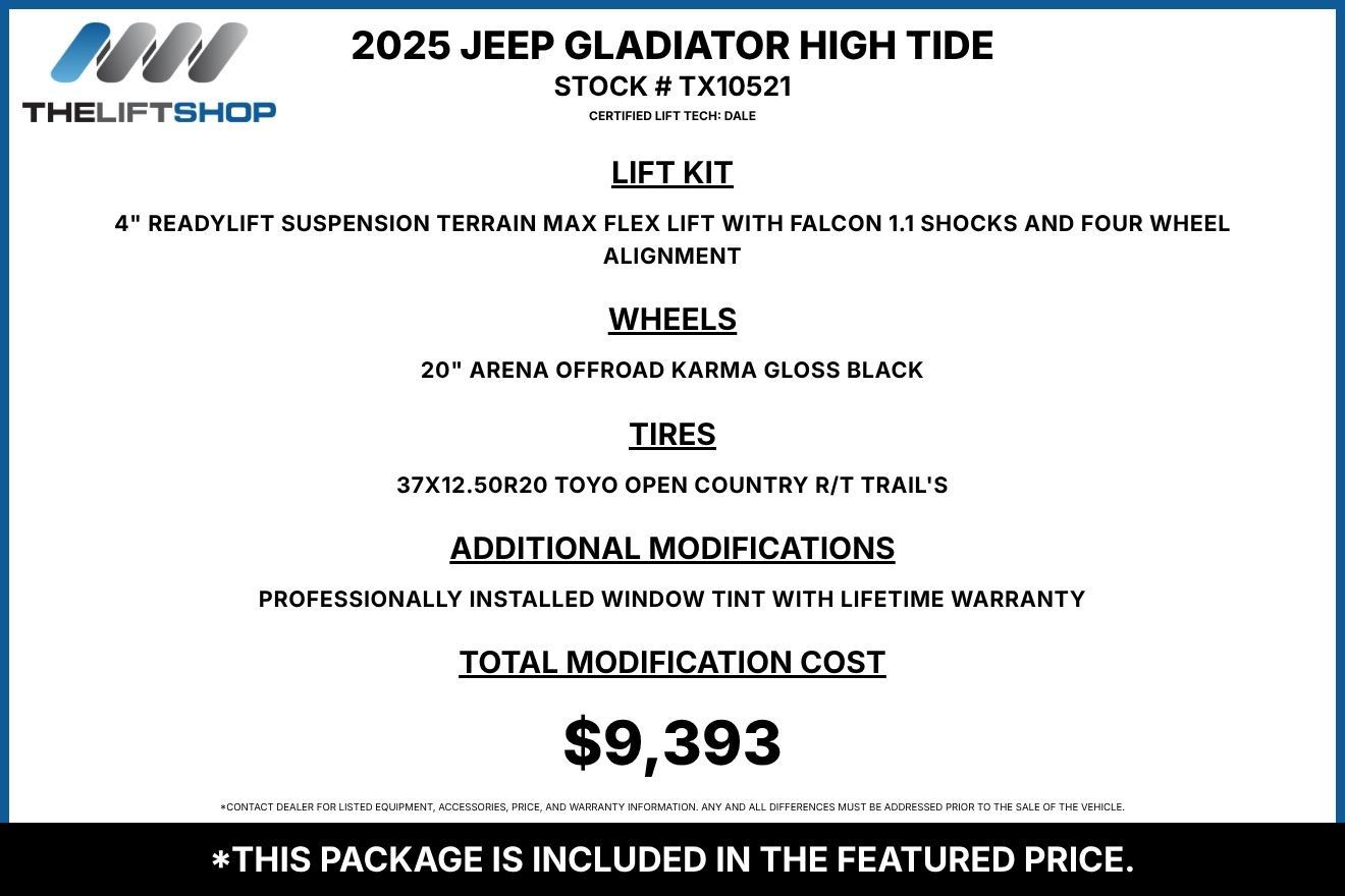 Used 2025 Jeep Gladiator Sport AWD/4WD image 2