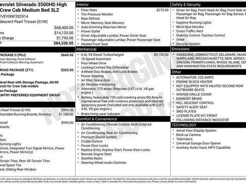 Used 2022 Chevrolet Silverado 3500 High Country w/ Safety Package II image 2