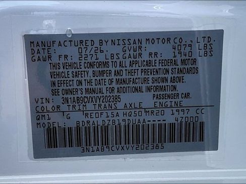 New 2027 Nissan Sentra SV FWD image 8