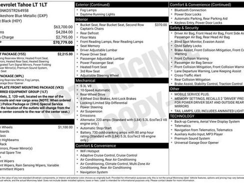New 2026 Chevrolet Tahoe LT w/ Comfort Package RWD image 4