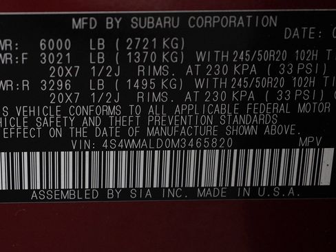 Used 2021 Subaru Ascent Limited w/ Technology Package AWD/4WD image 25