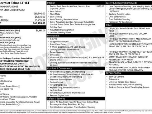 Certified 2022 Chevrolet Tahoe LT w/ LT Signature Package AWD/4WD image 16