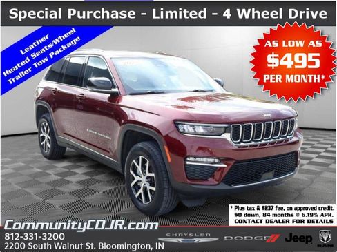 Used 2025 Jeep Grand Cherokee Limited w/ Trailer Tow Package AWD/4WD image 1
