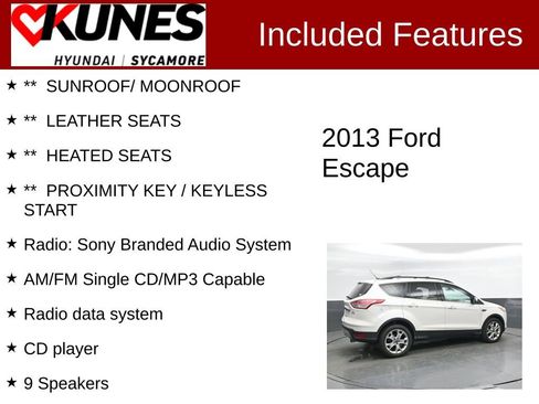 Used 2013 Ford Escape SEL FWD image 2