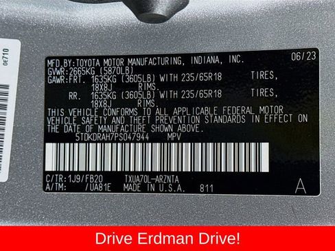 Used 2023 Toyota Highlander L FWD image 32