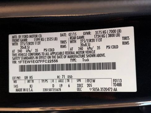 Used 2015 Ford F150 King Ranch w/ Equipment Group 601A Luxury AWD/4WD image 25