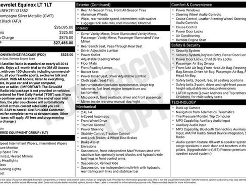 Used 2014 Chevrolet Equinox LT w/ Driver Convenience Package FWD image 17