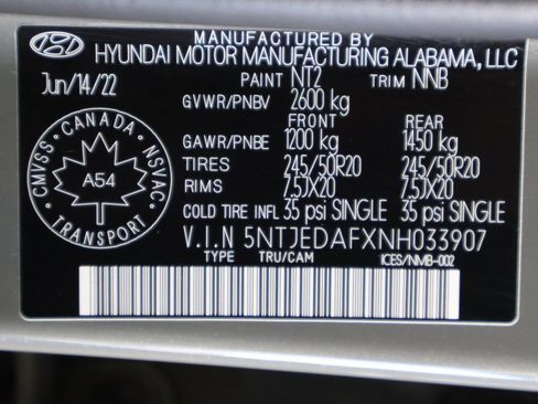 Used 2022 Hyundai Santa Cruz Limited image 48