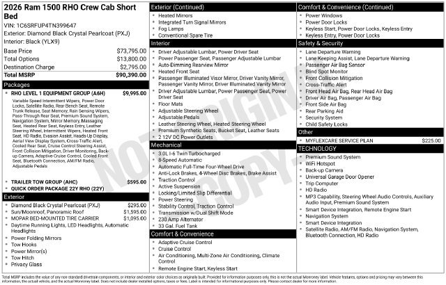 New 2026 RAM 1500 RHO w/ RHO Level 1 Equipment Group AWD/4WD image 42