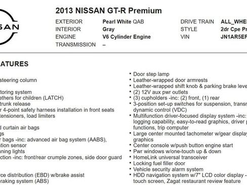Used 2013 Nissan GT-R Premium image 17