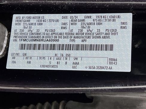Certified 2024 Ford Escape ST-Line w/ Tech Pack #1 FWD image 31