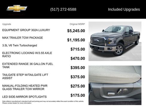 Used 2016 Ford F150 XLT w/ Equipment Group 302A Luxury AWD/4WD image 5