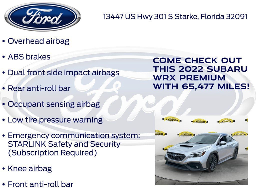 Used 2022 Subaru WRX Premium AWD/4WD image 27