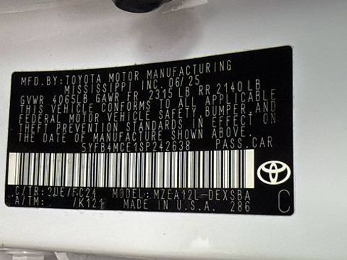 Used 2025 Toyota Corolla FX w/ Convenience Package FWD image 26
