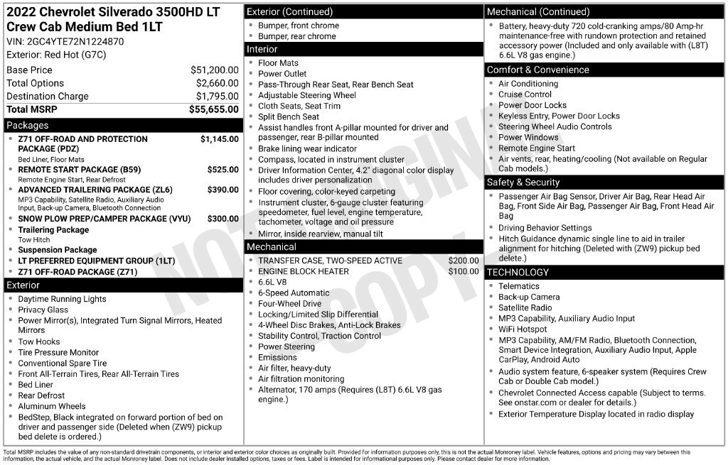 Used 2022 Chevrolet Silverado 3500 LT AWD/4WD image 18