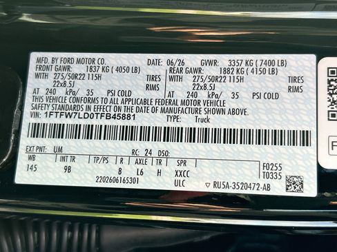 New 2026 Ford F150 Platinum w/ Equipment Group 702A High AWD/4WD image 21