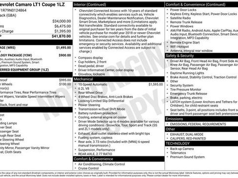 Used 2022 Chevrolet Camaro LT w/ RS Package image 32