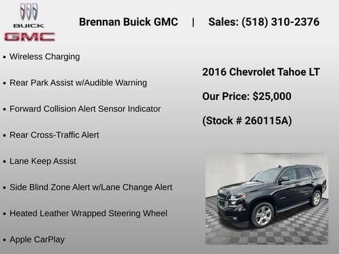 Used 2016 Chevrolet Tahoe LT w/ Luxury Package AWD/4WD image 30