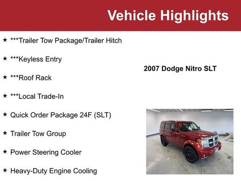 Used 2007 Dodge Nitro SLT w/ Trailer Tow Group image 2