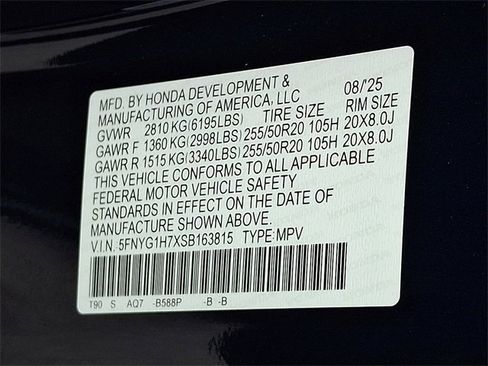 New 2025 Honda Pilot Touring image 22