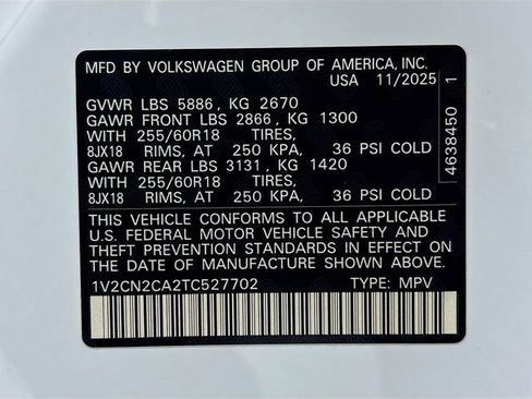 New 2026 Volkswagen Atlas Peak Edition image 33