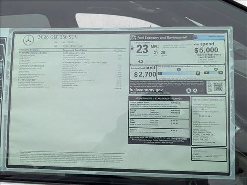 New 2026 Mercedes-Benz GLE 350 4MATIC image 18