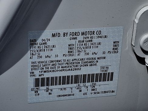 Certified 2024 Ford Explorer XLT AWD/4WD image 27