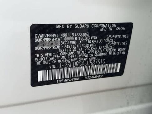 Certified 2025 Subaru Forester Limited w/ Protection Package AWD/4WD image 33