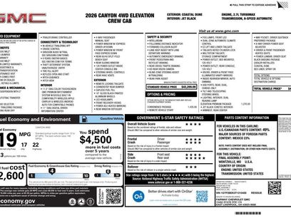 New 2026 GMC Canyon Elevation w/ Convenience Package