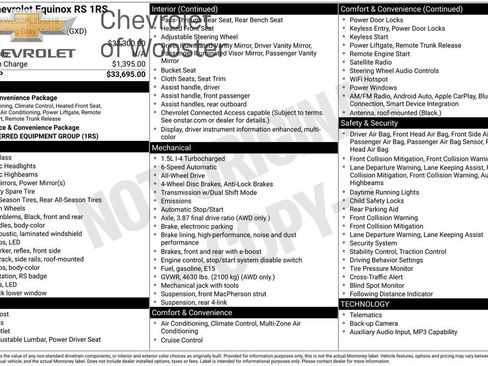 Used 2023 Chevrolet Equinox RS image 16