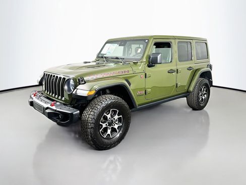 Used 2021 Jeep Wrangler Unlimited Rubicon w/ Uconnect 4C Nav & Sound Group AWD/4WD image 4