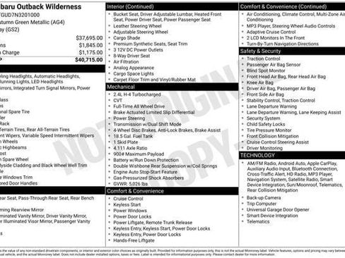 Used 2022 Subaru Outback Wilderness image 23