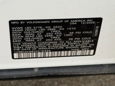 New 2026 Volkswagen Atlas Cross Sport SEL AWD/4WD image 21