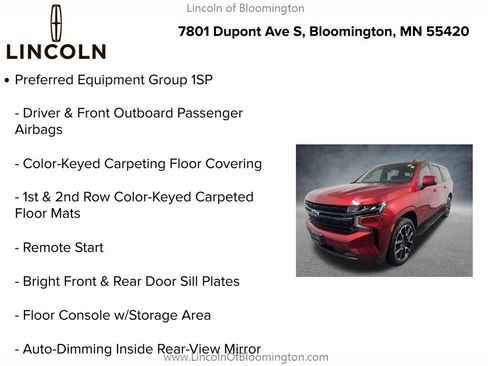 Used 2023 Chevrolet Suburban RST w/ Sport Performance Package AWD/4WD image 9