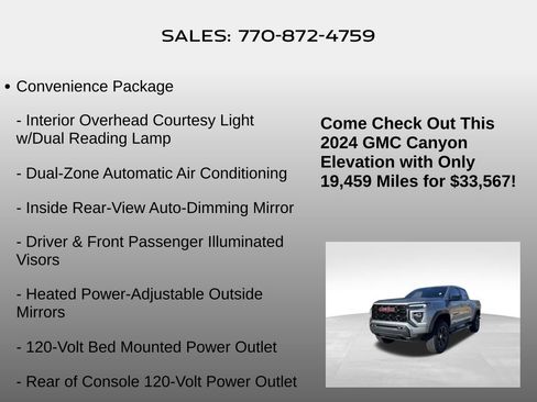 Used 2024 GMC Canyon Elevation w/ Convenience Package image 10