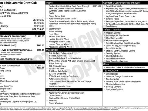 Used 2025 RAM 1500 Laramie w/ Sport Appearance Package AWD/4WD image 3