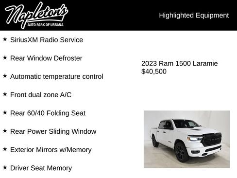 Used 2023 RAM 1500 Laramie AWD/4WD image 16