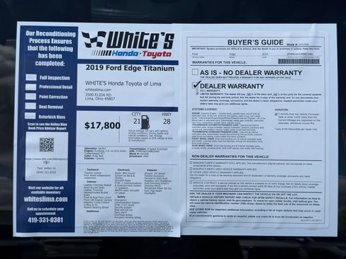 Used 2019 Ford Edge Titanium w/ Equipment Group 301A AWD/4WD image 34