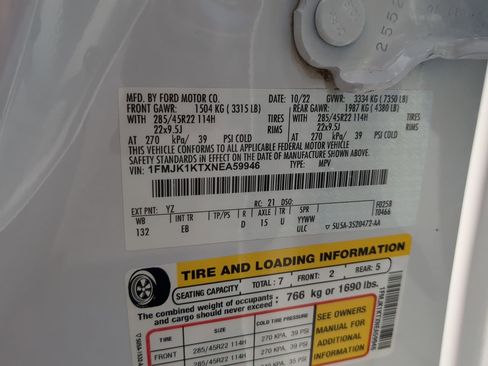 Certified 2022 Ford Expedition Max Limited RWD image 29