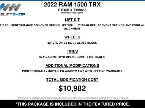 Used 2022 RAM 1500 TRX w/ TRX Level 2 Equipment Group AWD/4WD image 2