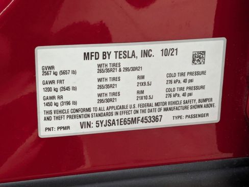 Used 2021 Tesla Model S Plaid image 20