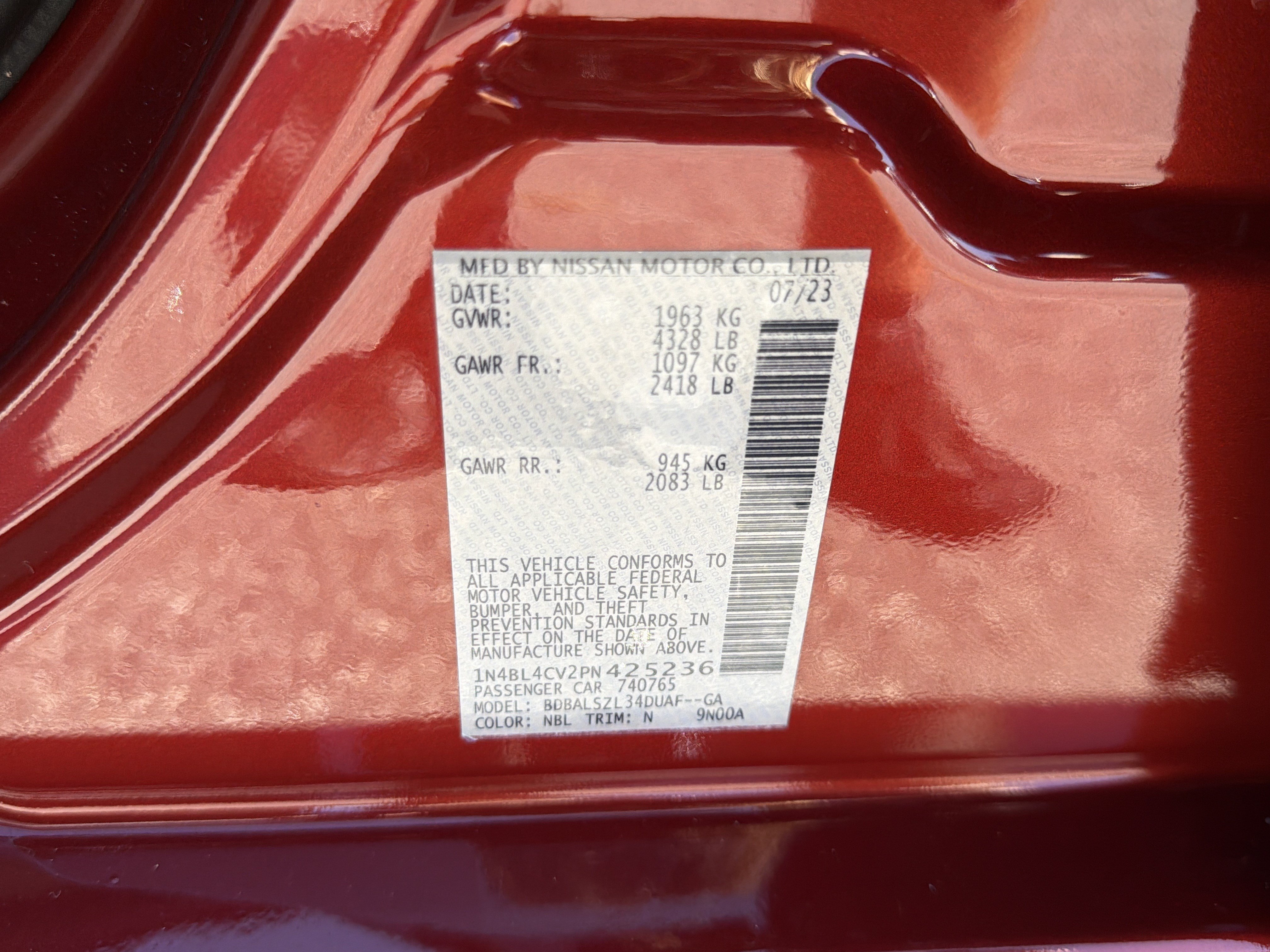 Used 2023 Nissan Altima 2.5 SR w/ SR Premium Package FWD image 31