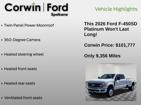 Certified 2026 Ford F450 Platinum AWD/4WD image 13