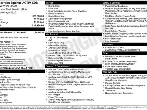 New 2025 Chevrolet Equinox ACTIV w/ Safety and Technology Package image 25