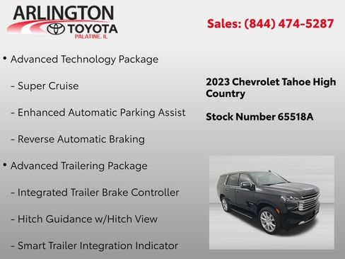 Used 2023 Chevrolet Tahoe High Country w/ Advanced Technology Package AWD/4WD image 2