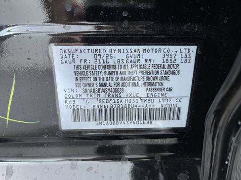 Certified 2025 Nissan Sentra S FWD image 12
