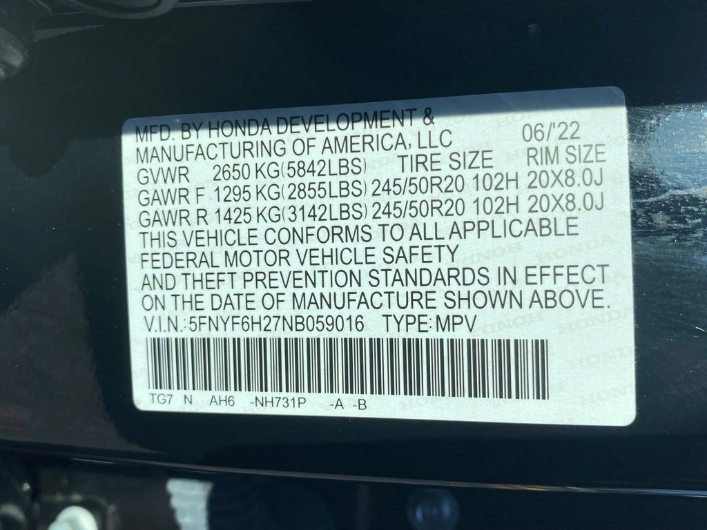 Used 2022 Honda Pilot Special Edition image 22