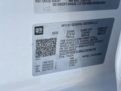 Used 2022 Chevrolet Silverado 1500 LT w/ Bed Protection Package AWD/4WD image 35