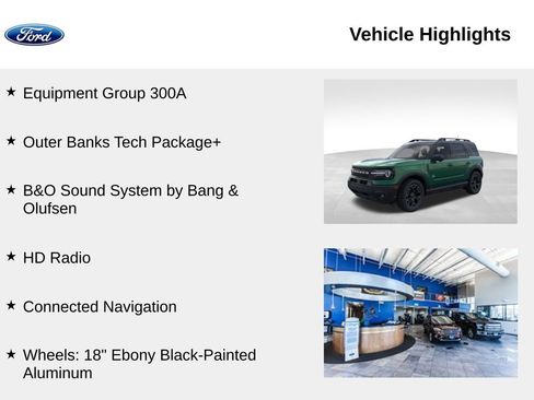 New 2025 Ford Bronco Sport Outer Banks w/ Outer Banks Tech Package+ image 2